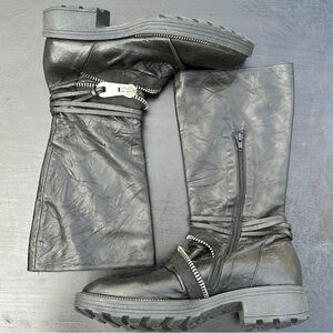 Ixos Black Leather Women's Boots Size 39